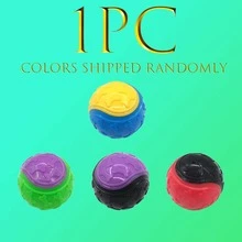 4 件/套耐用硅胶吱吱作响狗球 - 适合所有犬种，互动训练和取物玩具，耐咀嚼，兼容球发射器，无需电池 - 多种颜色