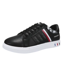 男士透气休闲运动鞋 2025 年春季轻薄低帮白色鞋子，适合青少年夏季休闲、户外运动、度假旅行、毕业礼物、生日礼服配饰 - 彩色 - 查看 28