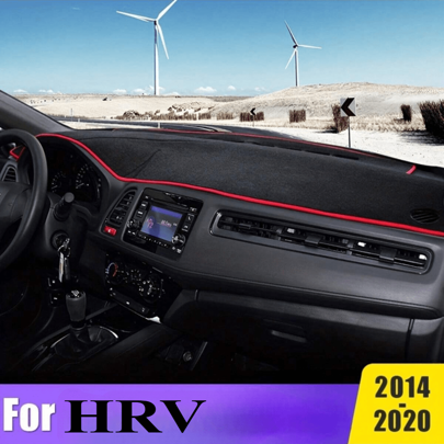 Car Dashboard Sun Shade Mat, Instrument Desk Non-Slip Pad, For HRV 2014 2015 2016 2017 2018 2019 2020 Accessories
