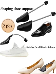 1 Pair Of Men And Women Plastic Spring Shoe Brackets, Automatic Telescopic And Adjustable Men's Shoes Rim Expander, Anti-Deformed Shoe Support Support Shoe Expander - Multicolor - View 10