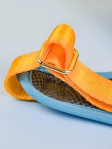 New Cute Pet Chest Harness, Breathable & Comfortable With Pendant, Suitable For Small Pets Cats Dogs Leash, Summer - Blue - View 3