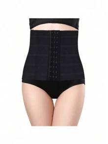 Sports Outdoor 1pc Black Sport Corset Waist Trainer Gym Accessories For Belly Slimming Girdles, Lumbar Girdles For Belly Slimming Corset - Black - View 1