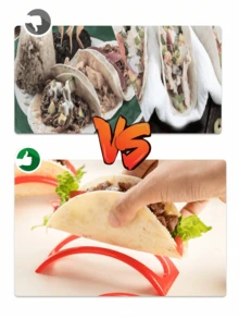 Giá đỡ thực phẩm - Giá đỡ bánh Taco/bánh tortilla Mexico, Vị trí ổn định, Dễ vệ sinh và chống trượt, Kiểu dáng, Thích hợp cho nhà bếp/nhà hàng/quán bar/xe bán đồ ăn, Hình dạng vui nhộn. - Nhiều màu - Xem 6