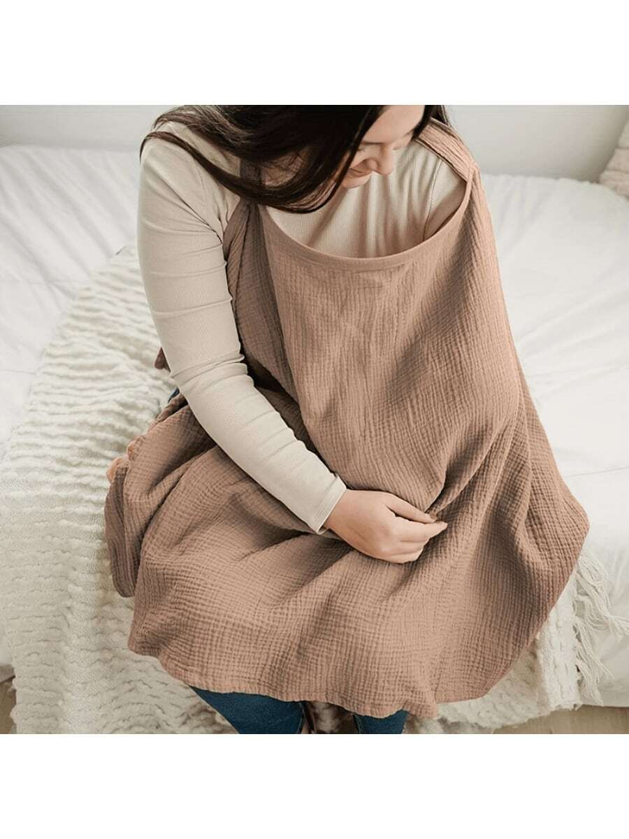 100% Woven, Breathable And Soft Nursing Cover, Multi-Functional Baby Stroller Canopy, Car Seat Sunshade, Mom's Privacy Apron, Suitable For 18+ Years Old