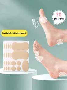 100pcs Transparent Thin Heel Cushion Pads, Invisible Friction Prevention Stickers For High Heels
