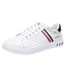 男士透气休闲运动鞋 2025 年春季轻薄低帮白色鞋子，适合青少年夏季休闲、户外运动、度假旅行、毕业礼物、生日礼服配饰 - 彩色 - 查看 13