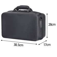 Drone Carrying Case - Dustproof Hard Shell Carrying Case For Gaming - Suede Lining - Large Capacity - Compact And Smooth Zipper For Outdoors. - Black - View 2
