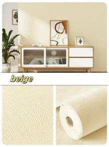 1 Roll 110.24IN Length Textured Linen-Like Removable Wallpaper, Thick Solid Color Peelable & Stick PVC Contact Paper For Bedroom, Living Room Surfaces, Moisture-Proof And Waterproof Self-Adhesive Wall Covering, Suitable For Home Decor And Furniture Renewal Room Decor Wall Decor Bathroom Decor Bedroom Decor Room Decoration Stuff Living Room Decor House Decor Home Decor Living Room Wall Paper Wall Art Wallpapers Wall Stickers Wall Sticker