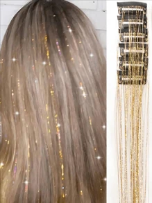 6pcs/Set Women Shiny Laser Tassel Hair Chain - Bride Bridesmaid Headpiece, Suitable For Party, Vacation, Gathering, Valentine's Day Date, Festival, Photo Shoot, Dance Performance, Wedding Decor[Valentine's Day & Mother's Day Gift] Head Jewelry Head Pieces Jewelry Hair Jewelry Hair Vine Chain