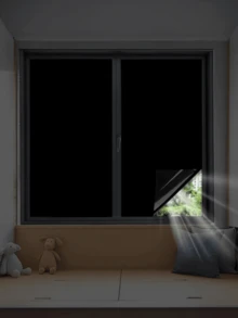 Window Skylight Blackout Curtain, UV Curtain, Temporary Blackout Curtain, New 100% Blackout Curtain, Blind Full Blackout Panel, Portable Blackout Cloth, Suitable For Bedroom, Car Window, Blackout, Simple Installation, Can Be Cut According To Their Own Size Curtains Curtains For Living Room Kitchen Room Decor Home Decor Living Room Kitchen Decor Living Room Decor Room Decor Curtains Bedroom - Multicolor - View 4