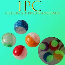 4 件/套耐用硅胶吱吱作响狗球 - 适合所有犬种，互动训练和取物玩具，耐咀嚼，兼容球发射器，无需电池 - 多种颜色