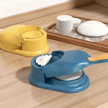 二合一聚丙烯简易饺子模具 - 手动DIY压模，轻松制作完美饺子和玉米饼，是节日和家庭聚会的理想之选 - 彩色 - 查看 8