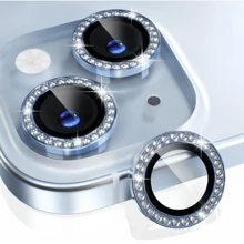 Compatible With IPhone 11-16 Pro Max Camera Lens Protector Rhinestone Glitter Camera Lens Protector | 9H Grade Explosion-Proof Tempered Glass Metal Frame | 5D Panoramic Fit Anti-Scratch/Waterproof/Anti-Fingerprint | Internet Night Photo.Outdoor Exploration Gift For Birthday, Family, Friends Sparkling Crystal, Lens Protector, Phone Accessories