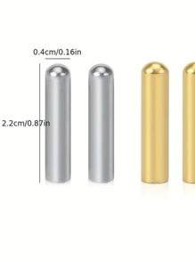 10/20/30/50/100pcs Pack Silver/Gold Metal Shoe Lace Aglet, Hat Cord Ends Clasps Crimps