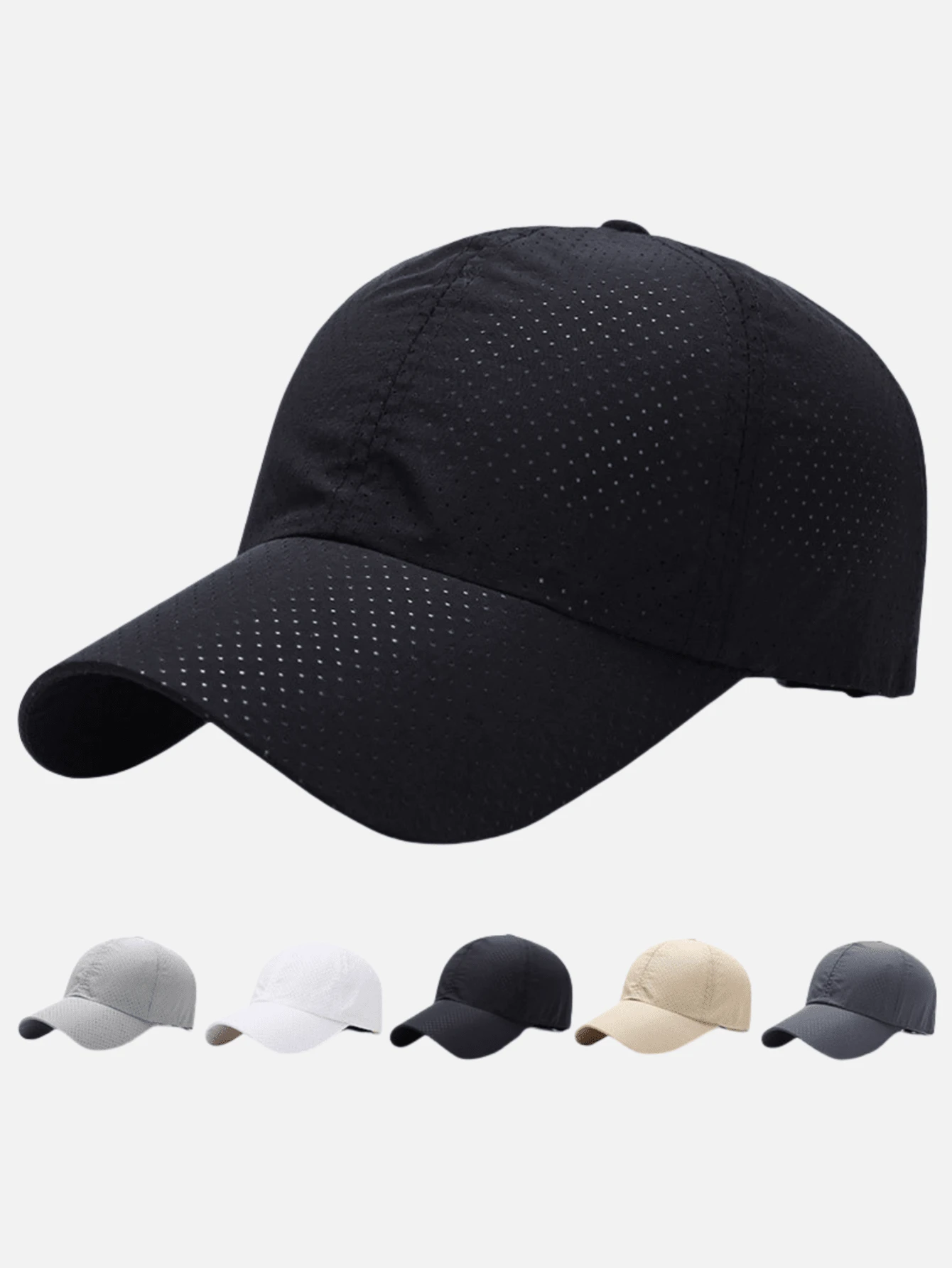 Baseball Hat For Men - Summer Sun Cap Quick Dry Breathable Lightweight Adjustable Running Golf Sport Hiking Outdoor - Mesh Cap - View 1