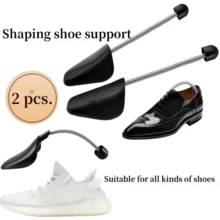 1 Pair Of Men And Women Plastic Spring Shoe Brackets, Automatic Telescopic And Adjustable Men's Shoes Rim Expander, Anti-Deformed Shoe Support Support Shoe Expander - Multicolor - View 2