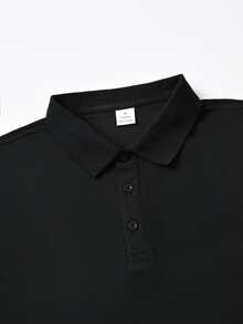 Customized Men's Summer Shirt - Ultra Comfortable, Breathable, Versatile Casual And Business Attire, Personalized Design Options, Black With White Collar And Button Details, Perfect Gift For Him, Business Casual Shirt | Customizable Clothing | Polyester Fabric, Extra Large Size S-2XL Ornamental,Dawg Stylish,Fashion,Hipster,Contracted,Easy Costume,Modest Fashion,Minimal Chic,Casual Custom,Unique,Personalized Ideal Gifts For Him Family,Boyfriend,Friends,Children - Multicolor - View 6