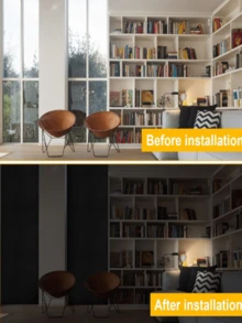 Window Skylight Blackout Curtain, UV Curtain, Temporary Blackout Curtain, New 100% Blackout Curtain, Blind Full Blackout Panel, Portable Blackout Cloth, Suitable For Bedroom, Car Window, Blackout, Simple Installation, Can Be Cut According To Their Own Size Curtains Curtains For Living Room Kitchen Room Decor Home Decor Living Room Kitchen Decor Living Room Decor Room Decor Curtains Bedroom - Multicolor - View 11