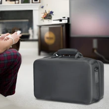 Drone Carrying Case - Dustproof Hard Shell Carrying Case For Gaming - Suede Lining - Large Capacity - Compact And Smooth Zipper For Outdoors. - Black - View 5