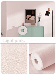1 Roll 110.24IN Length Textured Linen-Like Removable Wallpaper, Thick Solid Color Peelable & Stick PVC Contact Paper For Bedroom, Living Room Surfaces, Moisture-Proof And Waterproof Self-Adhesive Wall Covering, Suitable For Home Decor And Furniture Renewal Room Decor Wall Decor Bathroom Decor Bedroom Decor Room Decoration Stuff Living Room Decor House Decor Home Decor Living Room Wall Paper Wall Art Wallpapers Wall Stickers Wall Sticker