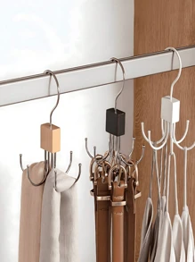 3/2/1 Stück Gürtel Organizer für Schrank 360° drehbar, Gürtelaufhänger, 4/5/6 Stück platzsparende & multifunktionale Schrank Organizer für Gürtel, BHs, Krawatten, Schals, Tops & Geldbörsen - ultimative Aufbewahrungslösung für Accessoires