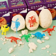恐龙蛋挖掘玩具，恐龙化石 DIY 挖掘套件，教育大脑并培养动手能力 - 彩色 - 查看 12