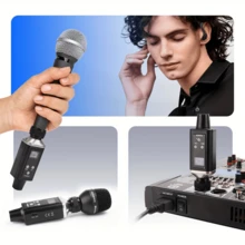 LMBGM Wireless In-Ear Monitor System USB Bodypack Monitor With Headphones Wireless Type, Suitable For Stage, Studio, Church, Performance, Karaoke And Other Scenes. - XLR - Xem 7
