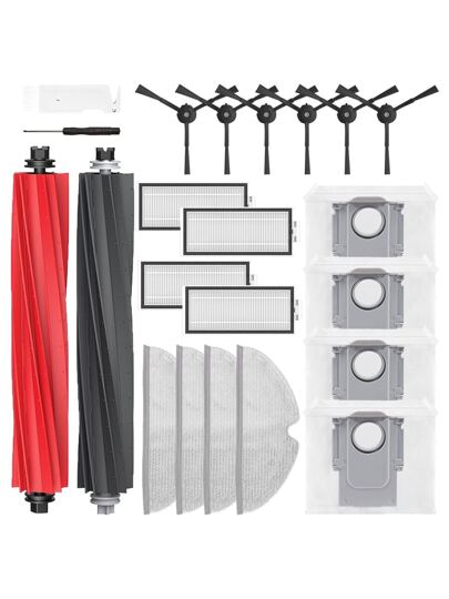 Replacement Parts Roborock Q5 Pro Pro+(Plus) Max+(Plus) DuoRoller+(Plus) Q8 Max Robot Stofzuiger Cleaner,Accessories Removable Brush/Main Brush HEPA Filter Side Mop Cloth/Mop Rag Dust Bag