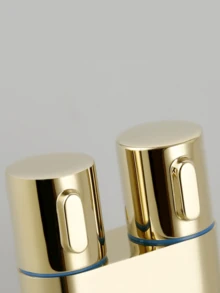 1pc Dual Control Toilet Flushing Spray Gun Faucet - Large Flow Triangle Valve With One Inlet And Two Outlet, Easy-To-Use Switch, Water-Saving Design, Perfect For Household Angle Valve Replacement, Bathroom Essentials(Chrome, Black,Gold,Selectable) - Multicolor - View 12