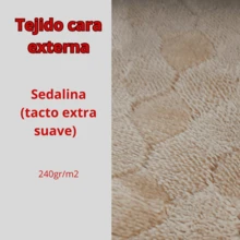 NOVOTEXTIL 冬季羽絨被夏爾巴床 180 至 150 超厚 560gr/m2 羊皮效果 - 柔軟、溫暖、透氣的羽絨被，配有 1 或 2 個枕頭套（50x70） - ✅ 24/72 小時送貨至西班牙全境 - Norwish Agua，床 180 - 180x