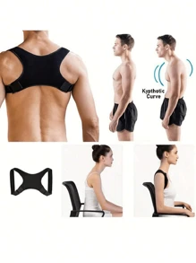 Unisex Haltungskorrektur, einstellbare & atmungsaktive Haltungsorthese - nahtlos für Oberkörper, Wirbelsäule, bequeme Hals- & Schulterstütze - geeignet für täglichen Gebrauch, stabilisiert Schlüsselbein - fördert gesunde Haltung, verhindert Buckelbildung