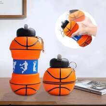 Sports Water Cup Folding Bottle Portable Water Cup Children's Water Cup Football Water Cup - basquetebol - 查看 2