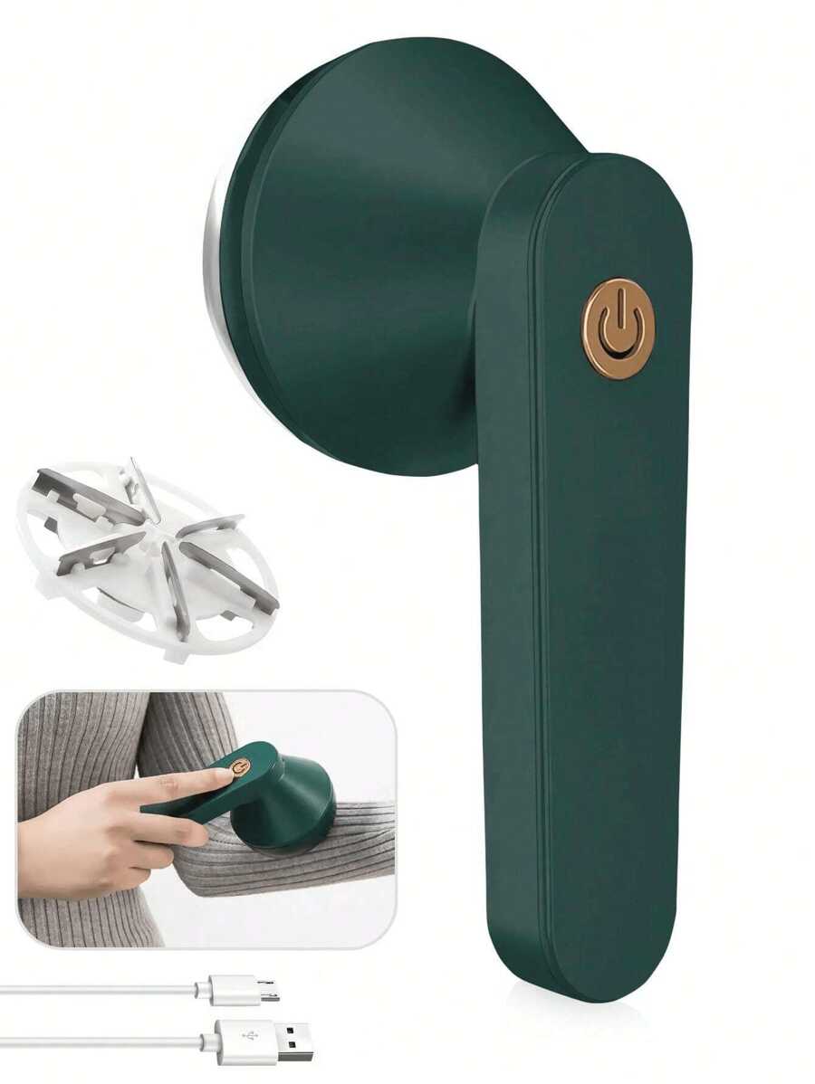 Rechargeable Fabric De-Fuzzing Tool: Portable 500mAh Capacity, USB-Charging Pilling Trimmer For Home Use, Sweater Shaver, Wool Pilling Remover, Clothing De-Fuzzing Device