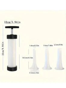 1 pieza Máquina de enema manual hecha a mano - Herramienta fácil de usar para embutidos y salchichas para uso doméstico - Multicolor - Ver 3