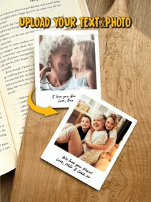 1pc Custom Photo Magnet, Personalized Acrylic Magnet, Custom Family Photos, Fridge Magnets For Mother's Day Gift