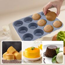 Silicone Baking Molds, Catering Baking Tools: Including 1pc Loaf Bread Mold, 1pc 6-Cavity Donut Mold, 1pc 12-Cup Muffin Pan, 1pc Round Cake Mold, 1pc Square Cake Mold, 1pc Mini Cupcake Mold. Non-Stick And Easy To Demold, Suitable For Making Various Shaped Desserts, Jellies, Puddings, Cakes, Cookies And Other Baked Goods For Home, Restaurant, Food Truck, And Pastry Shop Use.