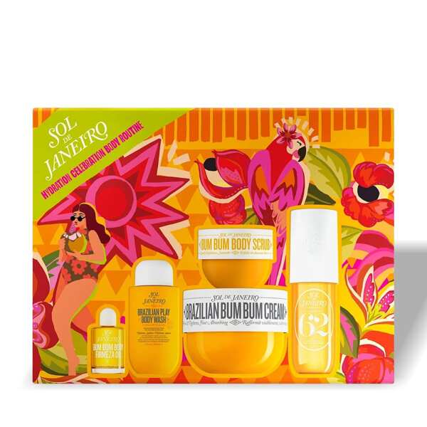 Sol de Janeiro Set de rutina corporal de hidratación y celebración de cuidado corporal