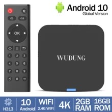 WUDUNG TX1 Android 10.0 Set Top TV BOX Allwinner H313 Quad Core 4K Mini 2GB 16GB Smart TVBox Media Player - Black - View 2