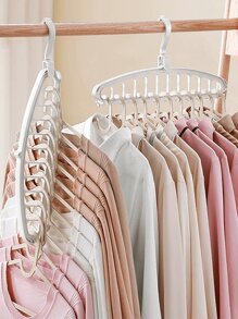 4 Pcs 11 Holes Multi-Functional Swivel Non-Tracking Clothes Hanger - Space-Saving Multi-Hook Design For Neat Closet Organization, Durable And Lightweight For Home Or Travel Use, Multi-Functional Non-Tracking Clothes Hanger