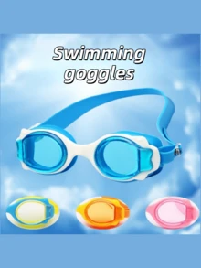 1 pieza Gafas de natación impermeables de silicona para verano, playa, vacaciones, exterior y viajes - Multicolor - Ver 7
