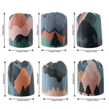 6Pcs/Set 10M/Roll Black Board Frame Stickers, Mountain Themed Creative Bulletin Board Poster Classroom Holiday Party Decor Sticker, Classroom Decorations - Sets - View 2