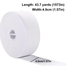 5 码/包，每卷 1573 英寸大号弹性尼龙服装带 - 针织弹力带缝纫配件，裤子腰带，白色和黑色可选，宽度：0.59/0.79/0.98/1.18/1.57/1.97 英寸 - 彩色 - 查看 16