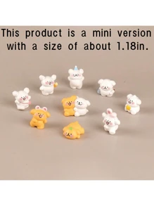 2 Thread Happy Puppy Stickers Creative Blind Box Cute Puppy Animal Pop Hand Action Figure Tabletop Decoration Valentine's Day Gift Women's Birthday Gift Birthday Gifts Graduation