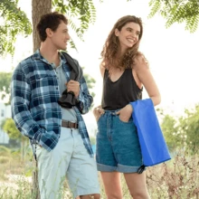 Toalla de fitness de microfibra - Toalla de microfibra ultra suave de secado rápido, esencial absorbente para camping y viajes, toalla de sudor absorbente para entrenamiento y yoga, compacta y ligera para viajes, playa, natación, senderismo, gimnasio, camping, mochilero, piscina, barco, autocaravana, picnics y talla grande - Toalla de baño portátil para deportes, actividades al aire libre y uso diario - Multicolor - Ver 3