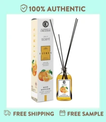 Creation Reed Diffuser 115ml, Natural Bamboo Sticks With Lavender Essential Oil, Long-Lasting Aromatherapy For Living Room, Bedroom & Bathroom Decor - 柑橘 - 查看 1