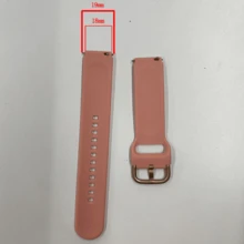 智能手表柔软硅胶表带，19mm 替换可调节智能手表表带，适用于 Haylou LS01/Willful IP68/ID205/ID205L/ID205U/ID205S/ID205G - 19mm - 查看 11