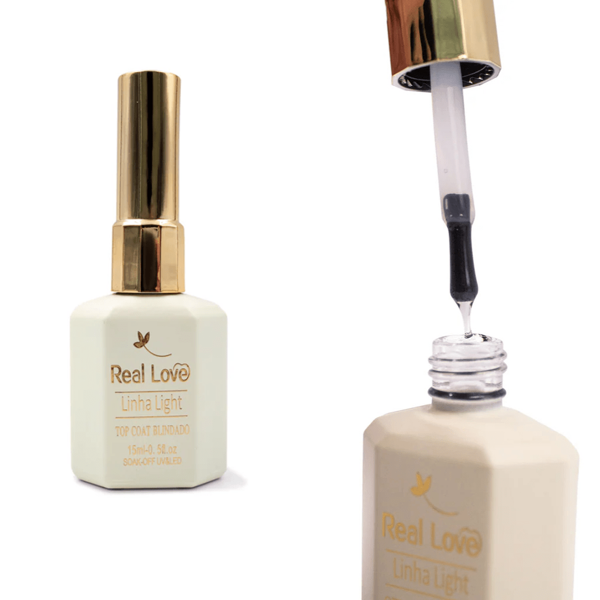 Top Coat Blindado Linha Light 15ml - Real Love
