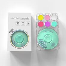 Belovedone 6 Packs Electric Baby Nail Trimmer, Kids Nail Polishing Tools, Baby Manicure Scissors, Baby Hygiene Kit, Baby Nail Clippers, Christmas, Halloween, Thanksgiving, Children's Gifts - 彩色 - 查看 10
