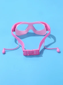 1 Oversized Swimming Goggles, Anti Fog And Waterproof Silicone Goggles, With Earplugs, Suitable For Swimming Training And Leisure, Holiday Gift, Birthday Gift