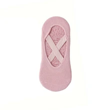 5 Pairs Of Women's Yoga Socks, Silicone Anti-Slip Dance Sports Socks, Indoor Pilates Floor Fitness Socks